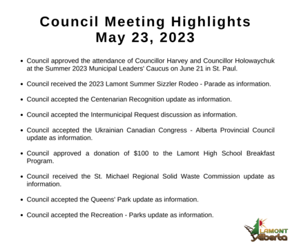 Council Highlights May 23